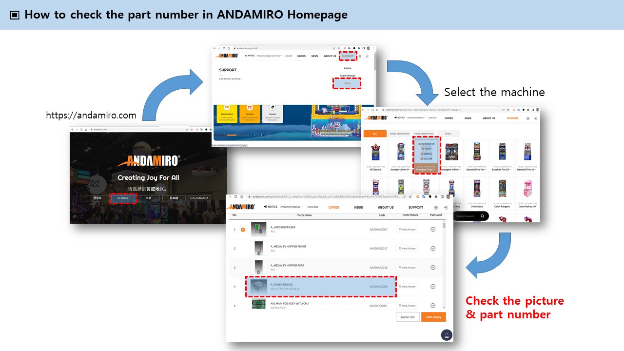 How_to_check_the_part_number_in_ANDAMIRO_homepage.jpg